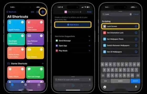 莲池苹果14锁屏维修店分享iPhone14升级iOS16.4后如何创建锁屏快捷方式 