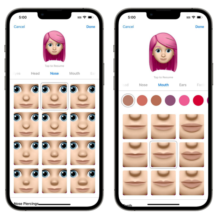 莲池苹果手机维修分享​iOS 16中的拟我表情有了哪些变化和升级 