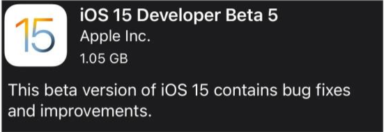 莲池苹果手机维修分享如何升级到iOS15.0 beta5 